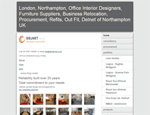 Tablet Screenshot of delnet-ltd.co.uk